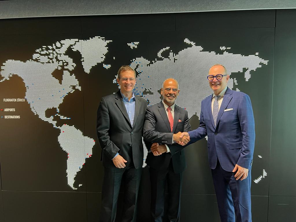 Ambassador Mridul Kumar met Chairman and CIO of Flughafen Zurich Ag on 16 August 2023